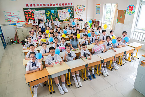 遂昌小学生毕业季集体照拍摄